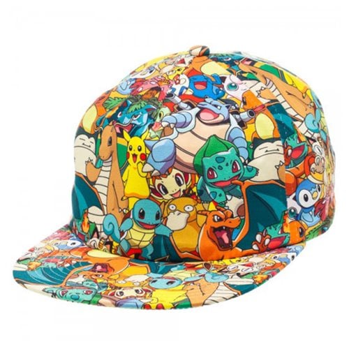 Pokemon All Over Sublimated Print Cap